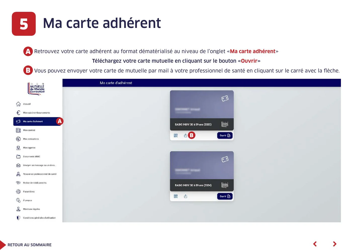 Ma carte adhérent