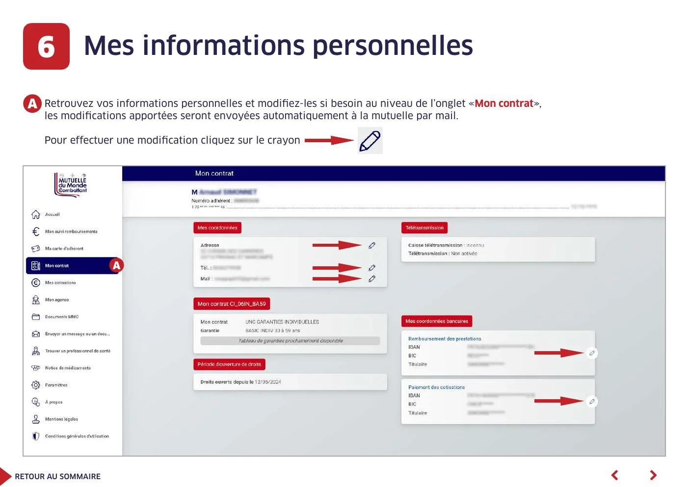 Mes informations personnelles