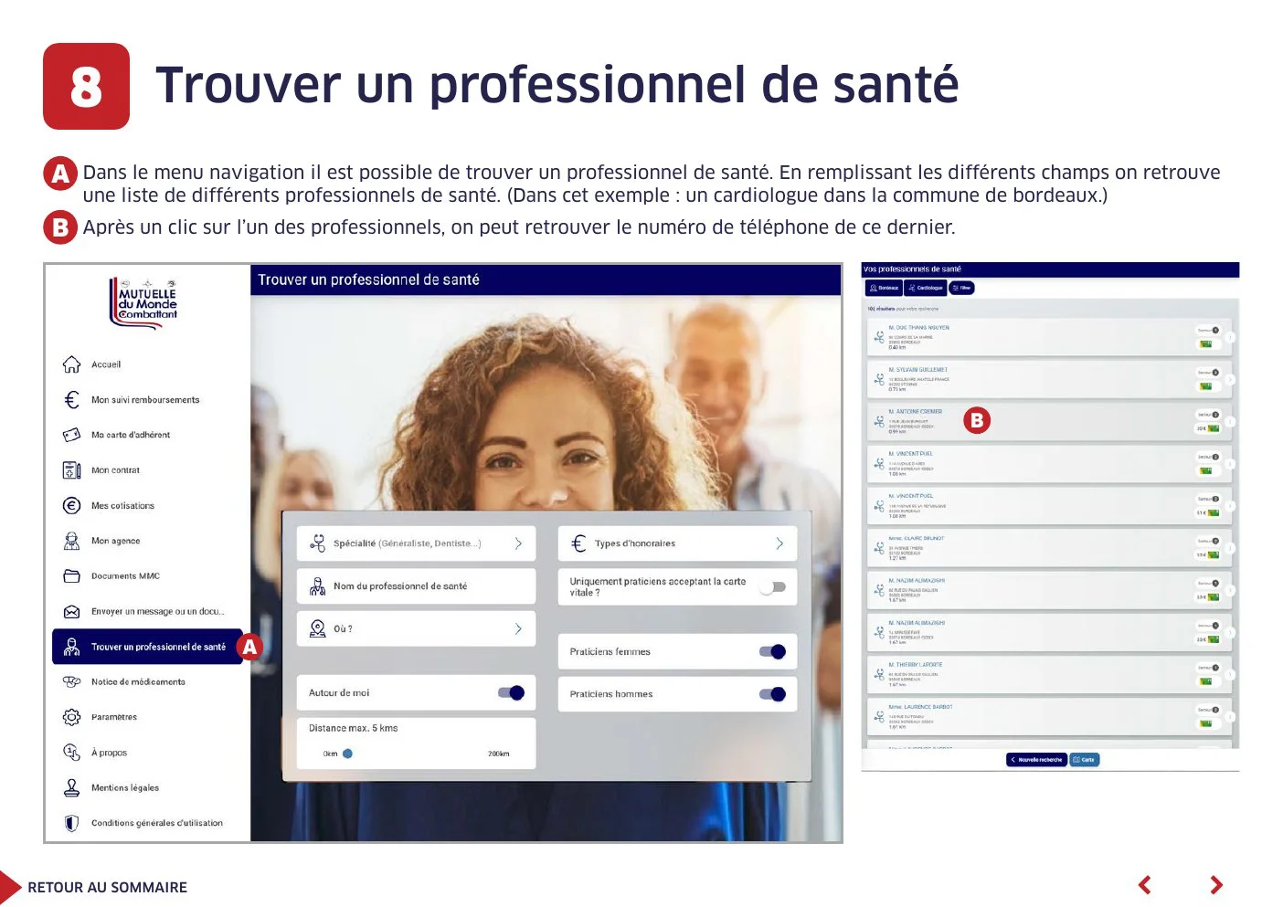 Trouver un professionnel de santé