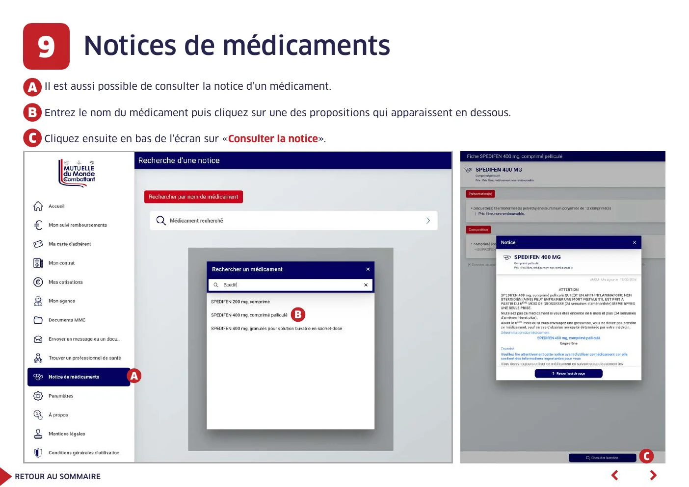 Notices de médicaments